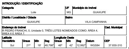 Terreno - Guaxupe - Desocupado — foto 3