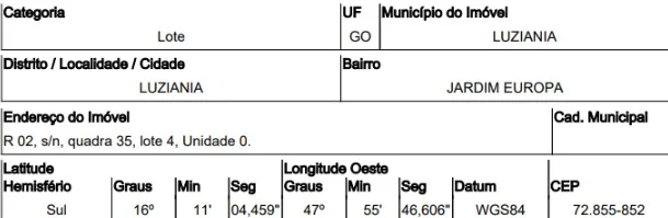 Terreno - Luziania - Desocupado — foto 2