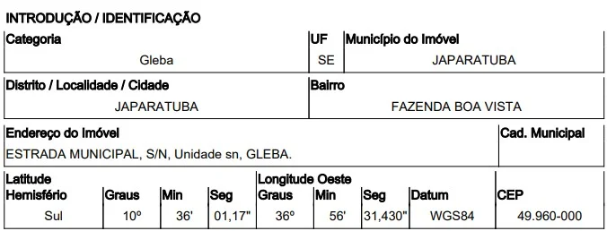Gleba - Japaratuba - Desocupado — foto 2