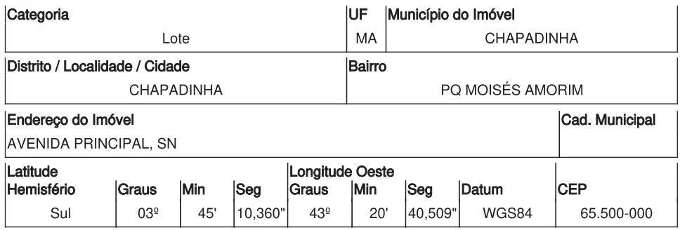 Terreno - Chapadinha - Desocupado — foto 2