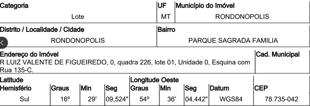Terreno - Rondonopolis - Ocupado — foto 2
