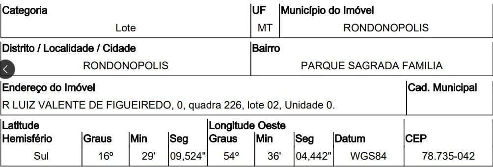 Terreno - Rondonopolis - Desocupado — foto 2