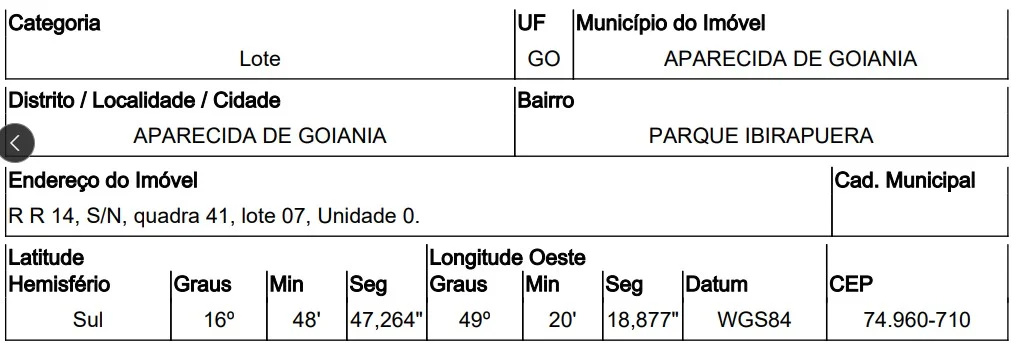 Terreno - Aparecida de Goiania - Desocupado — foto 2