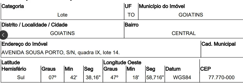 Terreno - Goiatins - Desocupado — foto 2