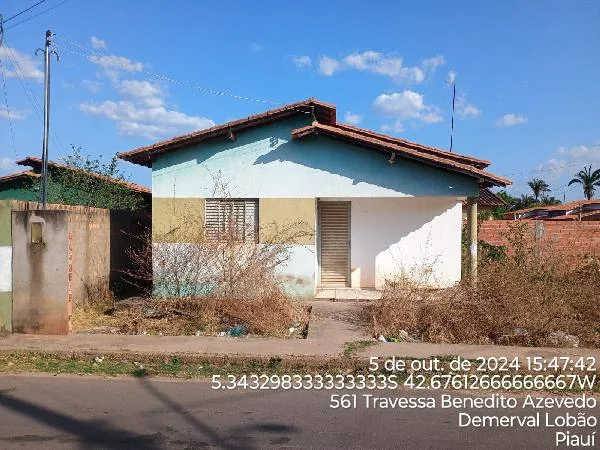 Casa - 2 Quartos - Demerval Lobao - Desocupado — foto 2