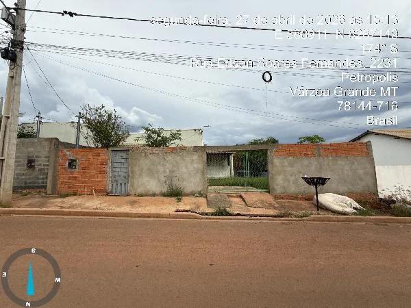 Casa - 2 Quartos - Varzea Grande - Ocupado — foto 2