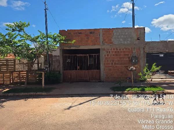 Casa - 2 Quartos - Varzea Grande - Ocupado — foto 2